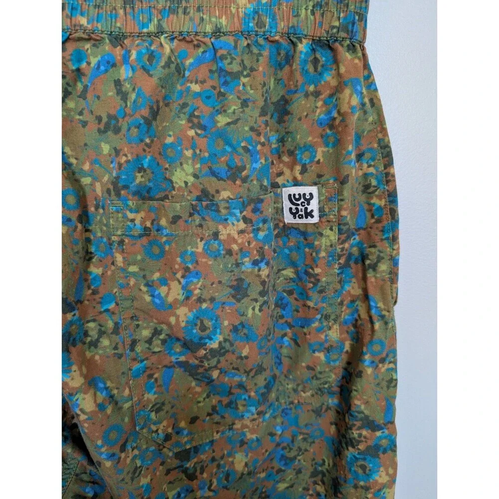 Lucy & Yak Trousers in Green Trix Floral Sz 30